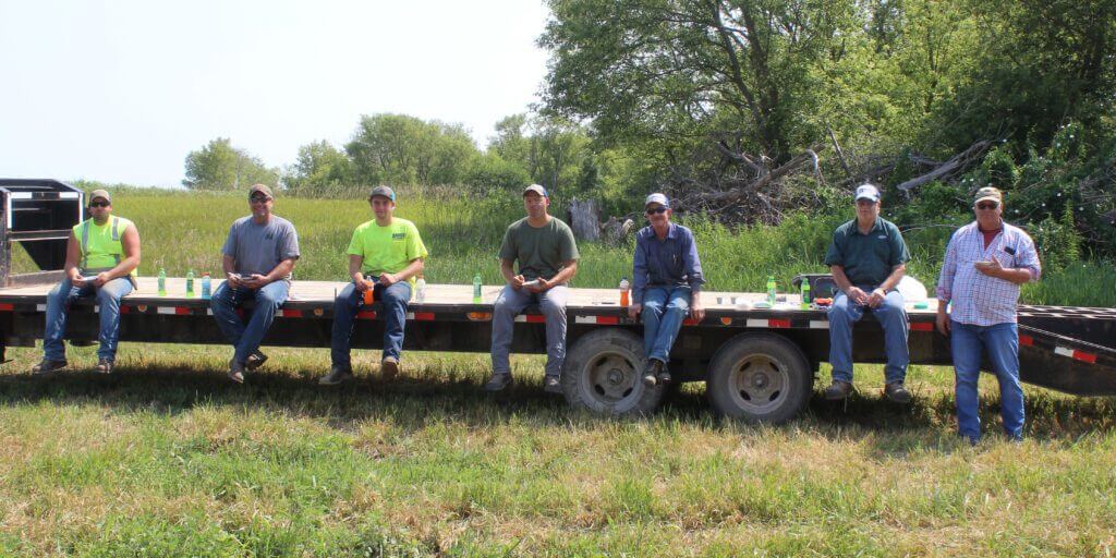 Workers on Flatbed